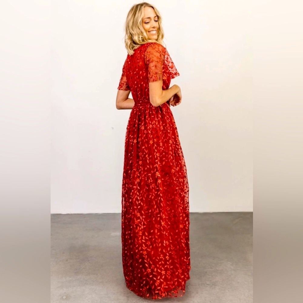 Crimson Maxi Dress  Large NWT